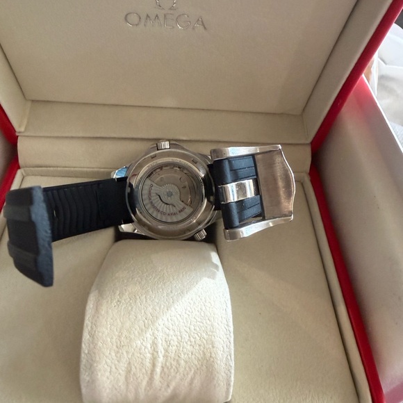 Omega Men's Black and Gold Dive Watch - Picture 2 of 12